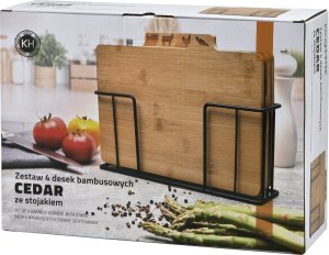 Deska do krojenia Konighoffer Zestaw 4 desek do krojenia ze stojakiem Cedar 9