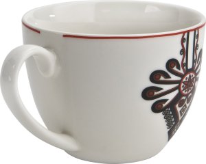 DUO Filiżanka porcelanowa 250 ml + spodek Parzenica 5