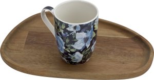 Veroni Kubek porcelanowy 340 ml Indigo czarny wzór 2 5