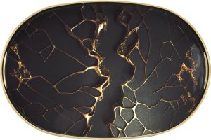 Art-Pol Taca dekoracyjna 44x29,5x3,5 cm owalna duża Tulum 2