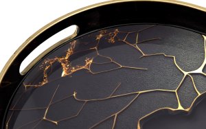 Art-Pol Taca dekoracyjna 44x29,5x3,5 cm owalna duża Tulum 4