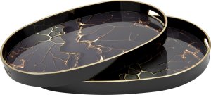 Art-Pol Taca dekoracyjna 44x29,5x3,5 cm owalna duża Tulum 7