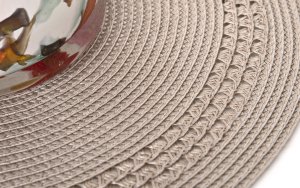 Ravi Mata dekoracyjna ROUND beżowa RAVI 4