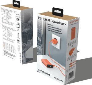 Powerbank Realpower RealPower Powerbank PB-10000 Set       orange      10.000mAh 10