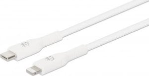 Kabel USB Manhattan MANHATTAN Kabel USB-C auf Lightning 1m weiß 1