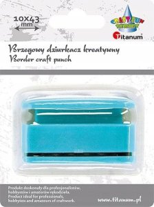 Titanium Dziurkacz z motywem Falbanka serce 10x43mm 2