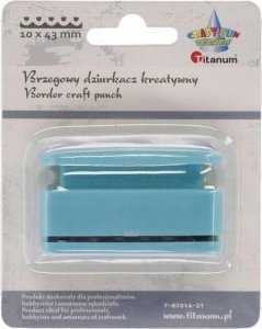 Titanium Dziurkacz z motywem Falbanka serce 10x43mm 4