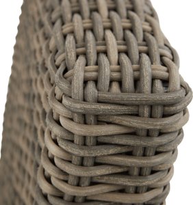 Tectake Rattanowy stół barowy Kutina z 4 krzesłami Latina - naturalny 11