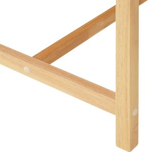 Tectake Rattanowy stół barowy Kutina 96x65x100cm - naturalny 5