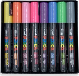 Posca Posca - PC1MC - Extra Fine Bullet Tip Pen - Soft Colors, 8 pc /Arts and Crafts 3