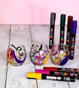 Posca Posca - PC5M - Medium Tip Pen - Deep colors, 8 pc /Arts and Crafts /Multi 4