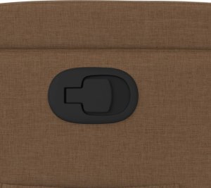 vidaXL vidaXL Fotel rozkładany, brązowy, obity tkaniną 9