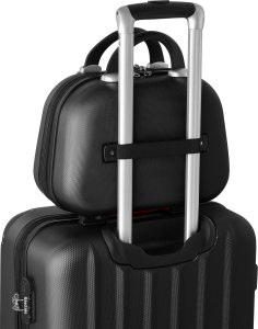 Tectake Zestaw walizek Cleo 4-częściowy z wagą bagażową - czarny 11