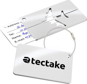 Tectake Zestaw walizek Cleo 4-częściowy z wagą bagażową - czarny 6