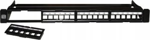 Techly Techly 368567 Patch panel na 24 moduły Keystone, 1U, Rack 19" 4