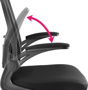 Krzesło biurowe Tectake Ergonomiczne krzesło biurowe Arges z regulowanym zagłówkiem - czarny 6