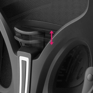 Krzesło biurowe Tectake Ergonomiczne krzesło biurowe Arges z regulowanym zagłówkiem - czarny 8