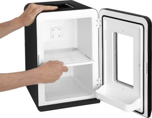 Lodówka turystyczna Tectake Przenośna mini lodówka z funkcją 2 w 1 27x31x41cm - czarny 11