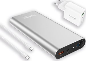 Powerbank Realpower RealPower Powerbank PB-20000PD Pro Set silber      20.000mAh 5