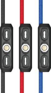 Kabel USB Realpower USB-A - USB-C + microUSB + Lightning 1 m Wielokolorowy (439647) 2