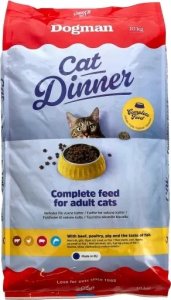 Dogman Dinner Kattfoder 10kg 1