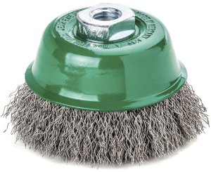 Lessmann Kopbørste. Bølget 100mm M14 RF 0,35 1