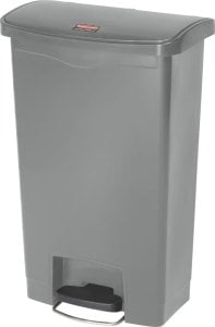 Kosz na śmieci Rubbermaid Rubbermaid Kosz z pedałem Slim Jim, 50 L, szary 1