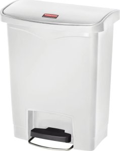 Kosz na pranie Rubbermaid Rubbermaid Kosz z pedałem Slim Jim, 30 L, biały 1