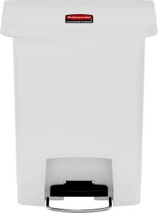 Kosz na pranie Rubbermaid Rubbermaid Kosz z pedałem Slim Jim, 30 L, biały 2