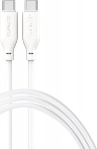 Kabel USB 4smarts 4Smarts USB-C / USB-C Silikon-Kabel High Flex 60W 1,5m Weiß 1