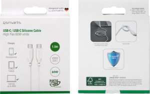Kabel USB 4smarts USB-C - USB-C 1.5 m Biały (468761) 7