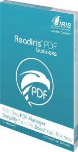 Program IRIS IRIS Readiris PDF22 Business-1lic Win Box - World Class PDF Manager. All-in-One Text recognition Software for PDF.Management. 1