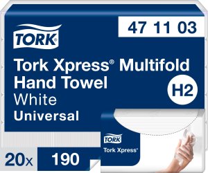 Tork Ręczniki Xpress® Multifold Natural White H2 (190 szt.x20) 1