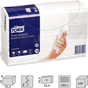 Tork Ręczniki Xpress® Multifold Natural White H2 (190 szt.x20) 3