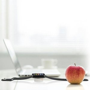 Ładowarka 3MK 4smarts VoltBeam Mini inductive charger for Apple Watch 1-8/SE with 1m USB-A cable 2.5W white/white 462330 3