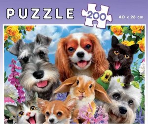 Ravensburger Puzzle 200 Zwierzęta domowe G3 3