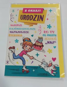 Stamp Karnet Young B6 + koperta wzór nr 31 Urodziny 1