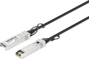 Intellinet Network Solutions INTELLINET SFP+ 10G Passives DAC Twinax-Kabel SFP+ auf SFP+ 0,5 m MSA-konform Direct Attach Copper AWG 30 schwarz 1