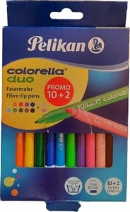 Pelikan Pelikan Fasermaler Colorella Duo dick+dünn C407/12 10Stifte 1