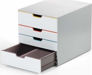 Durable Schubladenbox VARICOLOR Mix 4 Fächer mehrfb 4