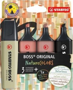 Teka Zakre¶lacz Boss Original Naturecolors 4szt 1