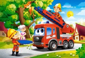 Castorland Puzzle 40 Firefighters to the Rescue CASTOR 1