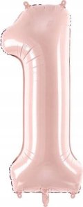 PartyDeco Balon foliowy 1 jasny różowy 72cm 2