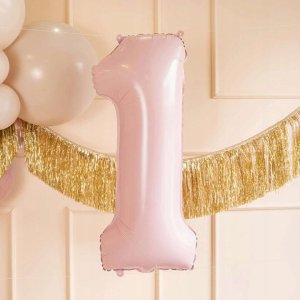 PartyDeco Balon foliowy 1 jasny różowy 72cm 5