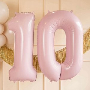 PartyDeco Balon foliowy 1 jasny różowy 72cm 7