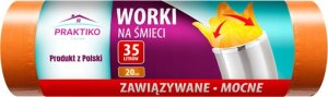 Praktiko Worki na śmieci wiązane 35 L 20 szt. 1