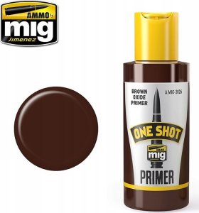 Vallejo Ammo: One Shot Primer - Brown Oxide Primer (60 ml) 1