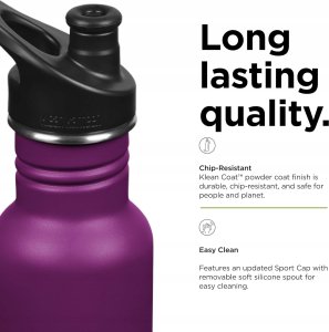 Klean Kanteen Kanteen Classic Narrow (Sport Cap), 532ml/18oz, Purple Potion 3
