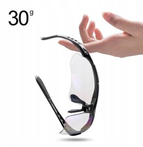 RockBros Okulary rowerowe fotochromowe z filtrem UV 400 białe 3