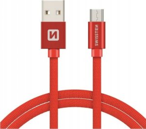 Kabel USB Swissten Swissten 71522206 kabel USB 1,2 m USB 2.0 USB A Micro-USB B Czerwony 1